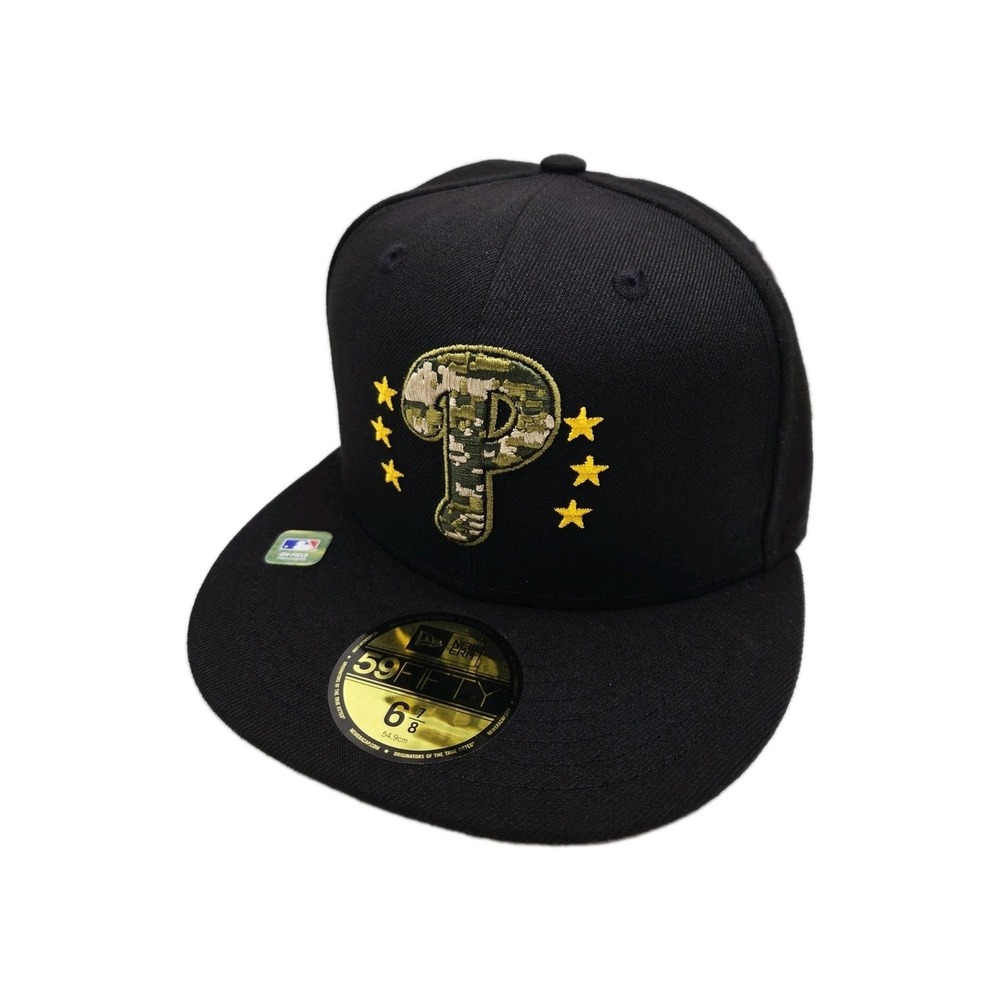 NEW 2024 Philadelphia Phillies Armed Forces Day 59Fifty Fitted Hat 6 7/8